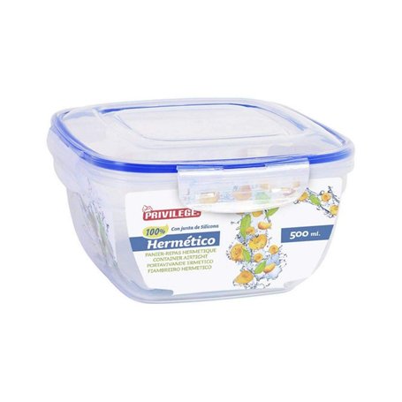 Privilege 63408 Boîte hermétique carrée en Verre Taille Unique