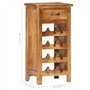 vidaXL Casier à Bouteilles Porte-Bouteilles Casier à Vin Stockage Range-Bouteilles Maison Intérieur 40x30x80 cm Bois Solide d'Ac