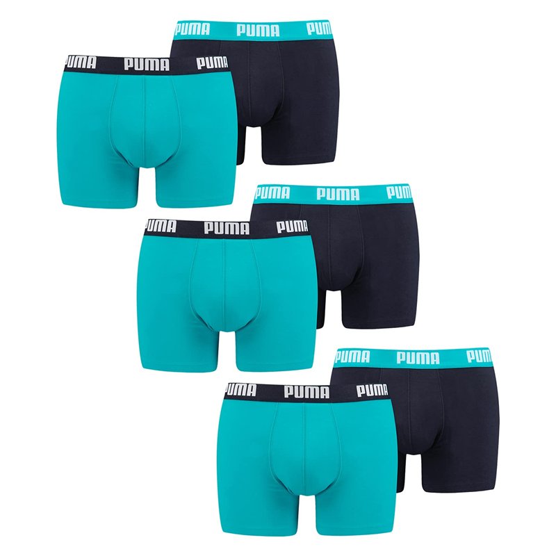 Puma 521015001 Lot de 6 boxers pour homme Bleu Taille XL