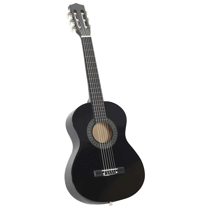 Image secondaire de vidaXL ts-ideen Lot de 8 guitares classiques pour débutants et amateurs Noir 1/2