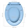 vidaXL Siège de Toilette à Fermeture en Douceur Abattant WC Lunette Cuvette Salle de Bain Maison Restaurant Hôtel Magasin Ovale 