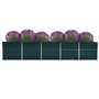 vidaXL Lit Surélevé Pot de Fleurs Bac à Plante Pot de Plante Jardinière Véranda Jardin Balcon Extérieur Acier Galvanisé 400x80x4