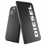DIESEL Coque Conçu pour iPhone 12 Pro Max 6.7 - Étui de Protection résistant aux Chocs - avec Bords rainurés - Noir et Blanc