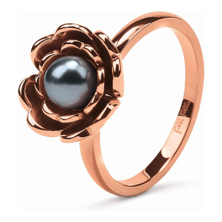 Folli Follie 3R16T056RDA Bague en acier inoxydable pour femme Rose Taille 56