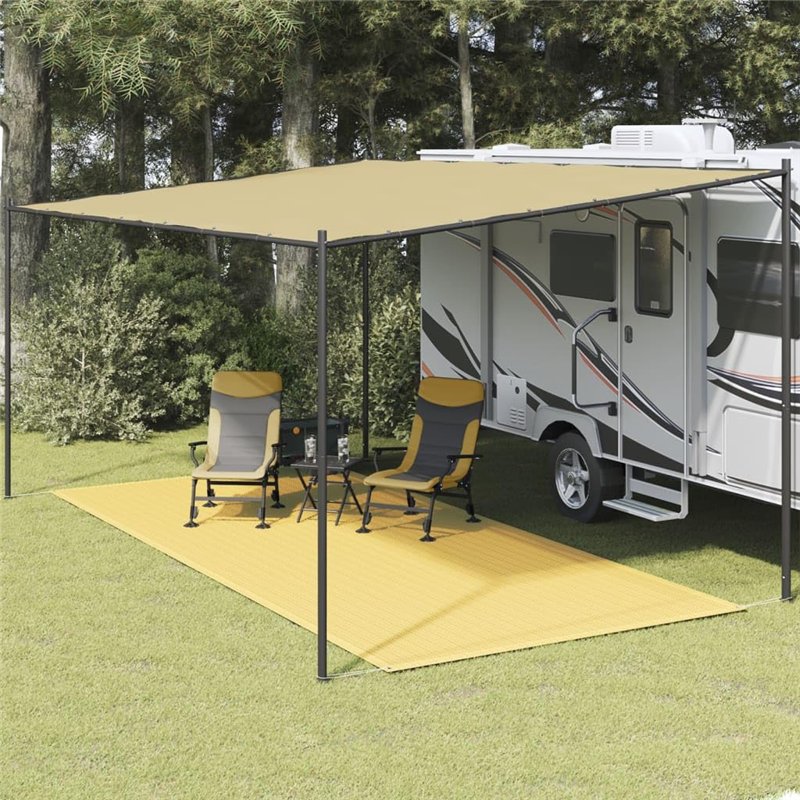 Image secondaire de vidaXL Tapis de Tente Tapis de Voyage de Camping Tapis de Patio Auvent de Caravane Extérieur Résistance aux Intempéries 250x600 