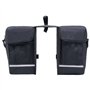 vidaXL Sac de Vélo Double pour Porte-Bagages Etanche Sacoche de Vélo Sac de Bicyclette Sac de Rangement Voyage à Vélo Camping 35