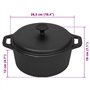 vidaXL Pot Marmite Pot de Cuisson Grill Camping Barbecue Extérieur Restaurant Accessoire de Cuisine Maison Intérieur Ø26,5 cm Fo