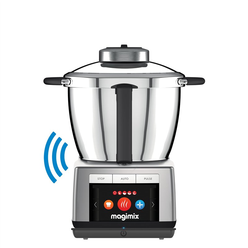 Magimix Cook Expert Connecté - Robot de cuisine Multifonction Connect 3,5L, Moteur Professionnel 1700W,Chrome mat