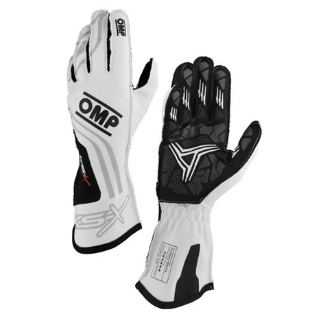 Ompracing Omp Kart KS-X FIA 8877-2022 Gants Blancs Taille L