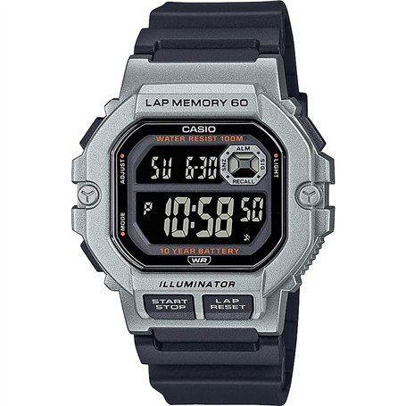 Casio Hommes Analogique-Numérique Quartz Montre avec Bracelet en Acier Inoxydable