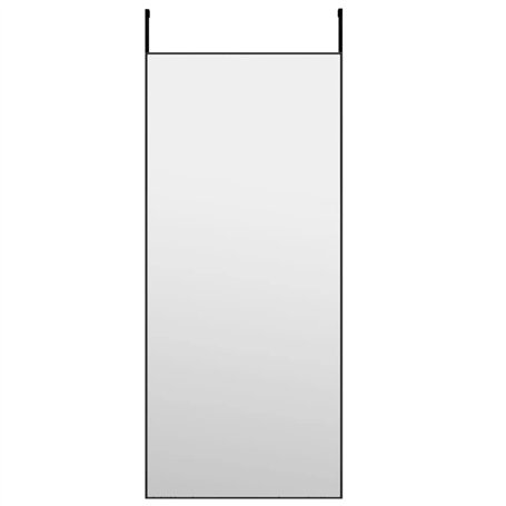 vidaXL Miroir de Porte Miroir Mural de Dressing Miroir Décoratif de Maquillage Entrée Chambre à Coucher Salon Noir 40x100 cm Ver