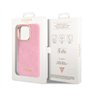 Guess Coque pour iPhone 14 Pouces Motif Croco Rose Housse de