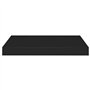 VidaXL Étagères murales flottantes 4 pcs Noir 40x23x3,8 cm MDF