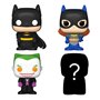 Funko Bitty POP! DC - Batman, Batgirl, The Joker Et Une Mini-figurine Mystère En Surprise - 2.2 Cm - DC Comics Collectionnable -