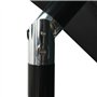 Parasol de jardin à 3 niveaux avec mât en aluminium noir