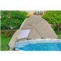 Piscine hors sol ronde Steel Pro Max™ 396 x 107 cm, filtre à cartouche, bâche, auvent, échelle, Beige