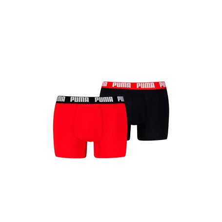PUMA Everyday Basic Boxer 2 Units L, Rouge/noir, L