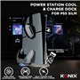 Konix Station de refroidissement Power Station Cool & Charge Dock console PS5 Slim - Support de charge 2 manettes DualSense - Éc