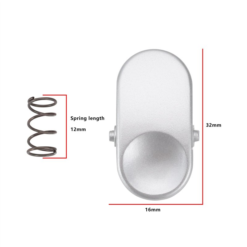 Image secondaire de eMagTech Lot de 2 Clips de Déverrouillage de Baguette de Capture à Profil Bas pour Aspirateur Et Pièce de Rechange à Ressort Com