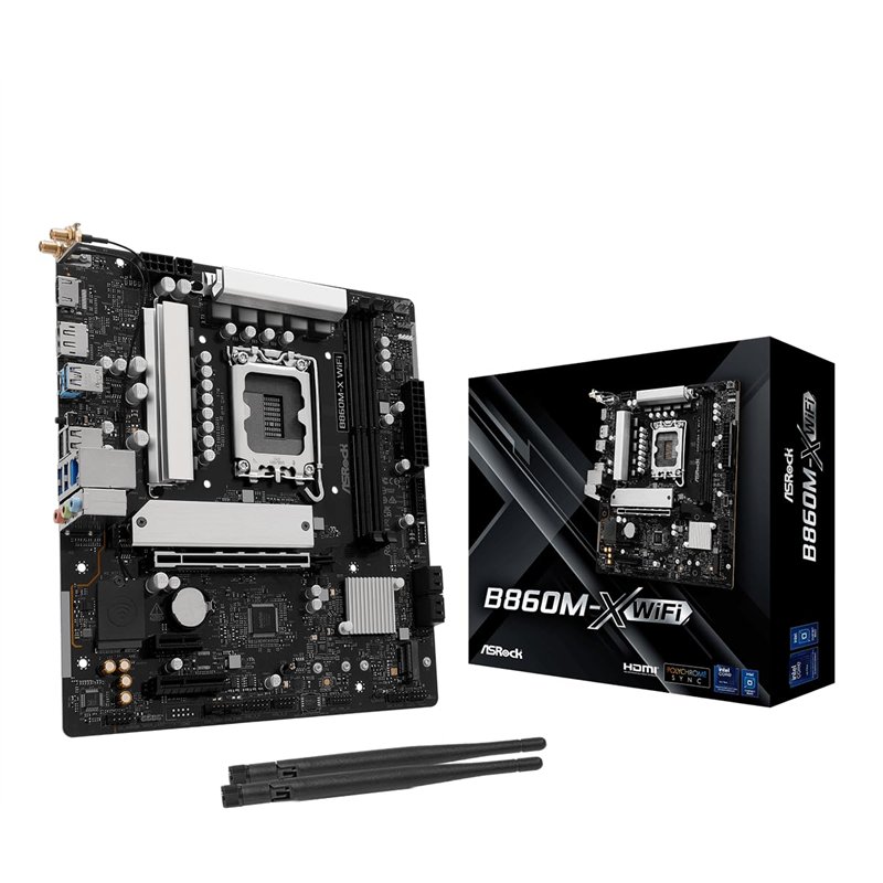 ASRock B860M-X WiFi 1851 mATX HDMI/DP DDR5 (90-MXBRY-A0UAYZ)