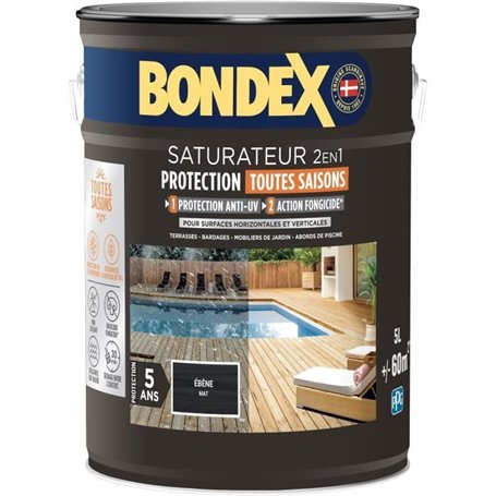 Saturateur 2 en 1 - BONDEX - Ebene mat - 5 L