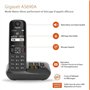 GIGASET Téléphone Fixe AS690 A Quattro Noir