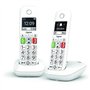 Téléphone Fixe sans Fil - GIGASET - E290 Duo Blanc - Grand écran - Larges touches - Audio Boost