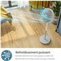 Ventilateur sur Pied - PHILIPS - CX2550/00 - 2562 m3/ h - Blanc