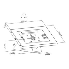 Support de tablette MacLean MC-475W Blanc Support de tablette MacLean MC-475W Blanc