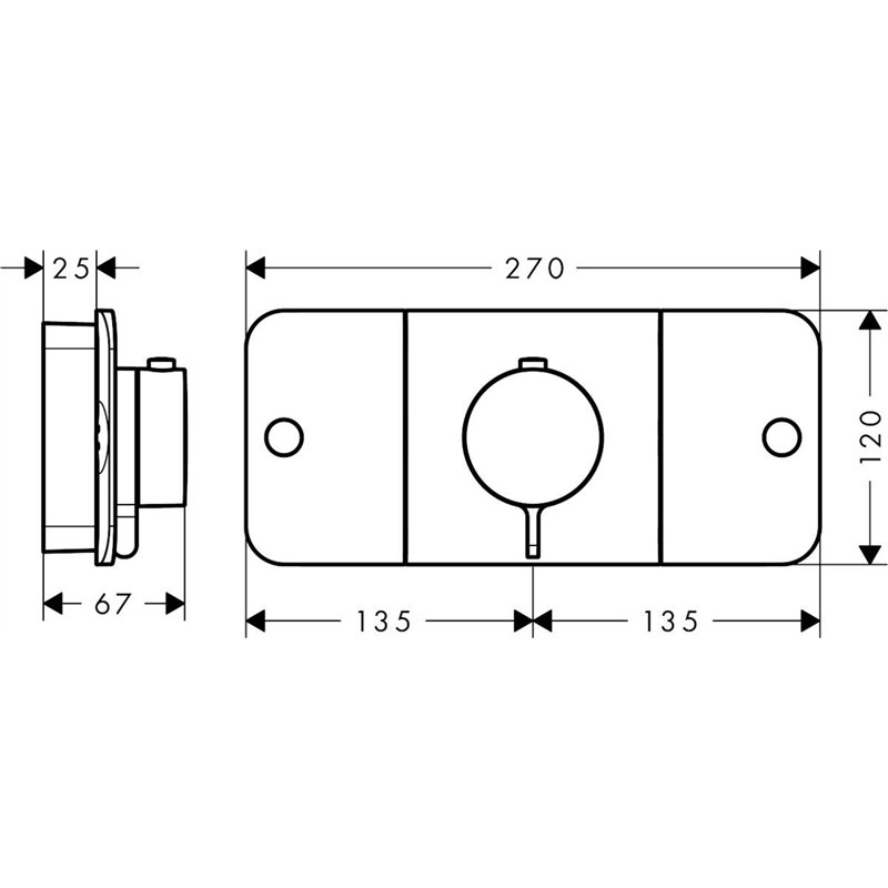 Image secondaire de AX One Thermostat EMP. 2func. Chrome