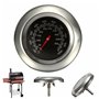 Itian Thermomètre en Acier Inoxydable pour Barbecue, Thermometer de Barbecue BBQ Grill avec Sonde