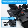 LONDON FAB Sangles de caméra, compatibles avec Toutes Les caméras Gopro et d'action (Harnais de Poitrine et de tête)