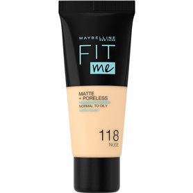 Maybelline Fond de teint Fit Me mat et sans pores Beige clair numéro 118