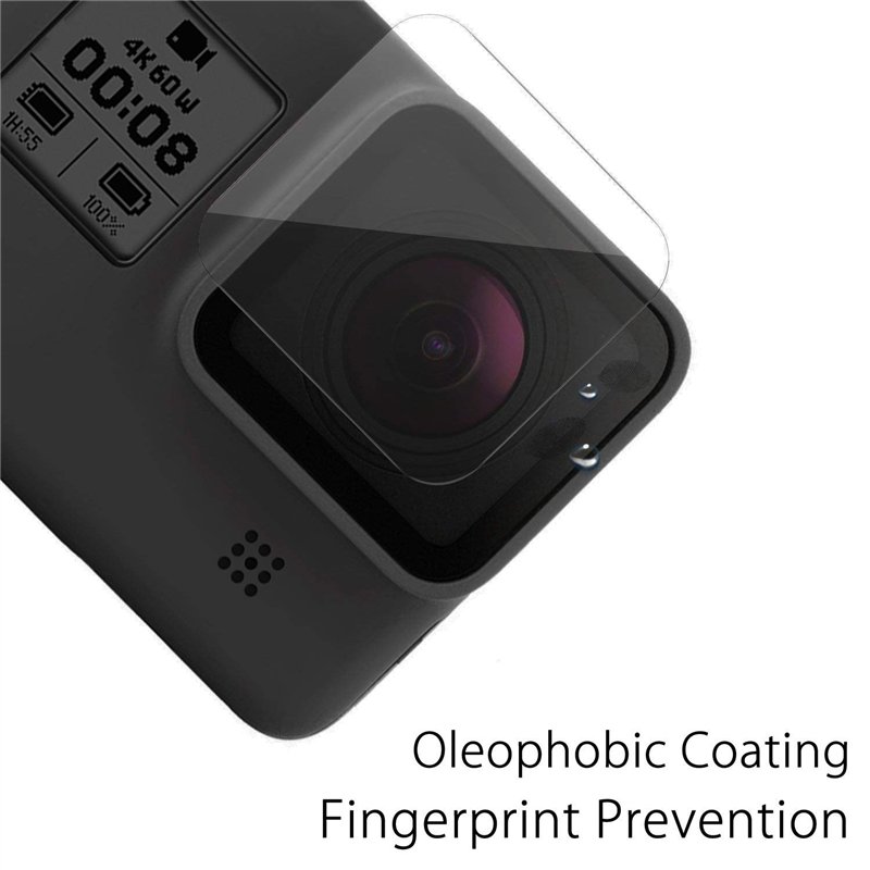 Image secondaire de FiTSTILL [6 PCS Protecteur d'écran pour GoPro Hero 8 Black Protecteur d'écran en verre trempé ultra transparent + Protecteur d'objectif en verre trempé