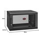 APC NetShelter WX 6U Single Hinged Wall-Mount Enclosure 400mm Deep Rack monté sur Le Mur Noir