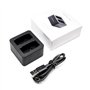 MAXCAM Chargeur de batterie double avec câble USB Type-C pour GoPro HERO12/HERO11/HERO10/HERO9 Noir