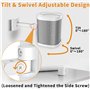 Dinghosen Support de plafond / support mural compatible avec haut-parleur Sonos One, One SL, Play 1 - Support de montage inclina