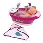 Smoby - Baby Nurse - Baignoire Balnéo - pour Poupons et Poupées - Jets d'eau et Bulles - Lumières LED - 220362