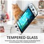 Orzly Verre Trempé Protection compatible pour Nintendo Switch OLED model 2024 console, Film Protecteur D'écran pour Nintendo Swi