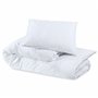 Ensemble de housse de couette Blanc 225x220 cm Coton