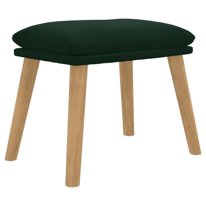 vidaXL Repose-Pied Pouf de Salon Tabouret de Canapé Meuble de Salle de Séjour Tabouret de Salon Intérieur Vert Foncé 45x29,5x35 