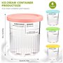 Lot de 4 Récipients à Crème Glacée de Rechange pour Ninja Creami Deluxe NC501/NC500 Series, für Ninja Creami 11-in-1 Eismaschine