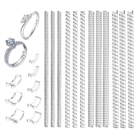 20 pièces Ajusteur de Taille de Bague Invisible pour Bagues Desserrées