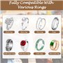 20 pièces Ajusteur de Taille de Bague Invisible pour Bagues Desserrées, Ajusteurs D'anneaux en Spirale, Tailles Adaptateur Bague