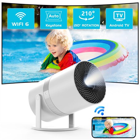 【Auto Keystone】Mini Videoprojecteur avec Android OS