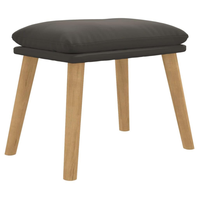 vidaXL Repose-Pied Pouf de Salon Tabouret de Canapé Meuble de Salle de Séjour Tabouret de Salon Intérieur Gris Foncé 45x29,5x35 