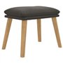 vidaXL Repose-Pied Pouf de Salon Tabouret de Canapé Meuble de Salle de Séjour Tabouret de Salon Intérieur Gris Foncé 45x29