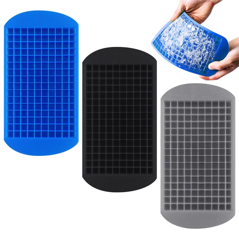 Lot de 3 petits bacs à glaçons, mini bac à glaçons, moule à glaçons en silicone, petite machine à glace, moule à glaçons en form