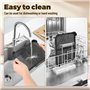 Anti-éclaboussures Accessoires pour Air Fryer Ninja 2 Pièces,Grille Anti Projection pour Air Fryer Ninja Réutilisable Silicone p