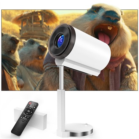 Vidéoprojecteur 2025 Upgraded 1080P Full HD 4K Compatible avec Android Mini projecteur [App intégrée] videoprojecteur Portable P